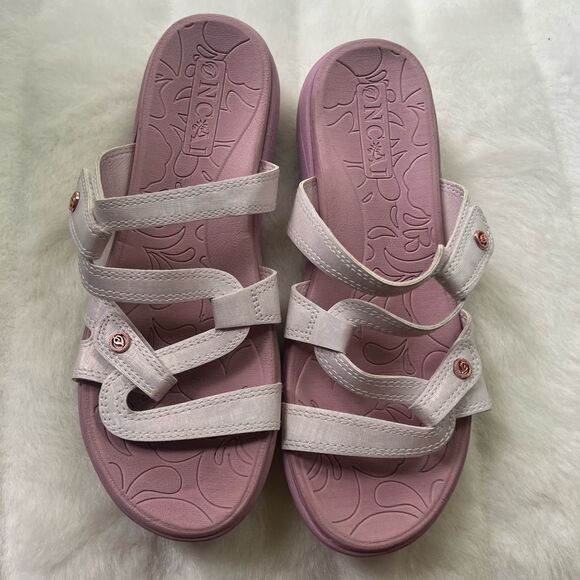 ONCAI Sandals Adjustable Soft Cushion Thick Soles women’s Sz 9 US /40 EU Pink - Picture 9 of 16